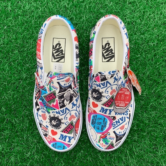 Vans Classic Slip On Vans Mash Up Stickers - Picture 2 of 7